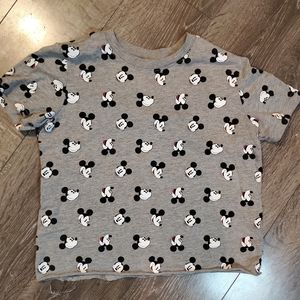 ⛄3/20 Clearance Sale Disney Mickie Mouse Graphic Crop Top Small